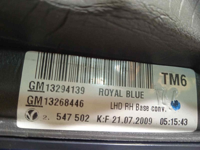 Recambio de retrovisor derecho para opel insignia berlina sport referencia OEM IAM 13294139 13329089 13268446