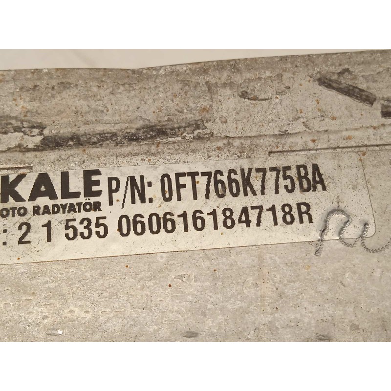 Recambio de intercooler para ford transit courier 1.5 tdci cat referencia OEM IAM FT766K775BA  1882817