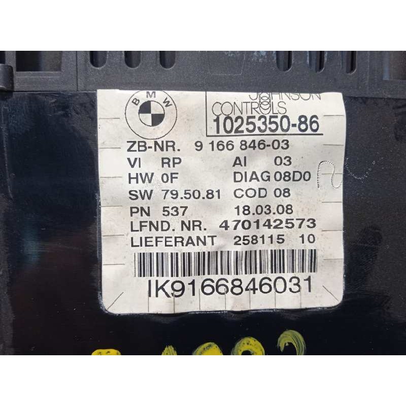 Recambio de cuadro instrumentos para bmw serie 3 berlina (e90) 320d referencia OEM IAM 9166846 62109316127 62109166846