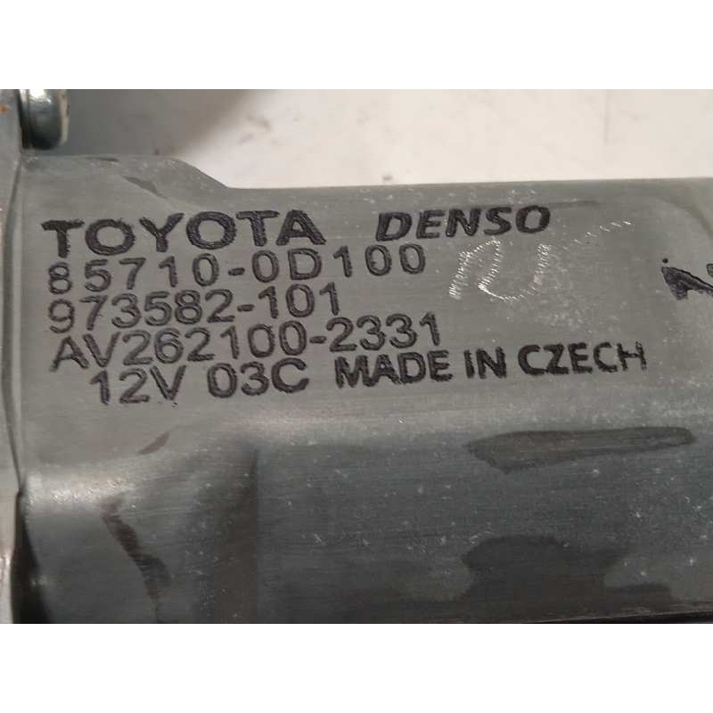 Recambio de elevalunas delantero derecho para toyota yaris hybrid active referencia OEM IAM 857100D100  973582101
