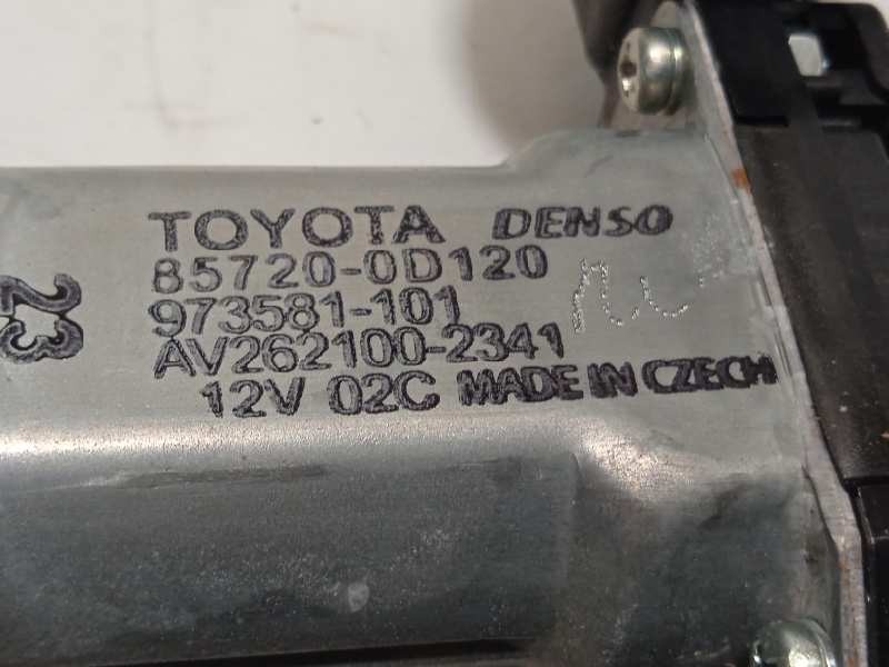 Recambio de elevalunas trasero derecho para toyota yaris hybrid active referencia OEM IAM 857200D120  