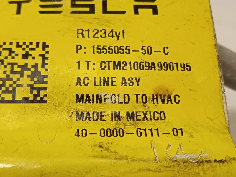 Recambio de tubos aire acondicionado para tesla model 3 referencia OEM IAM 155505550C  
