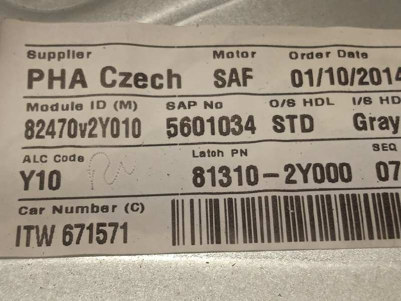 Recambio de elevalunas delantero izquierdo para hyundai ix35 1.7 crdi cat referencia OEM IAM 824702Y010  