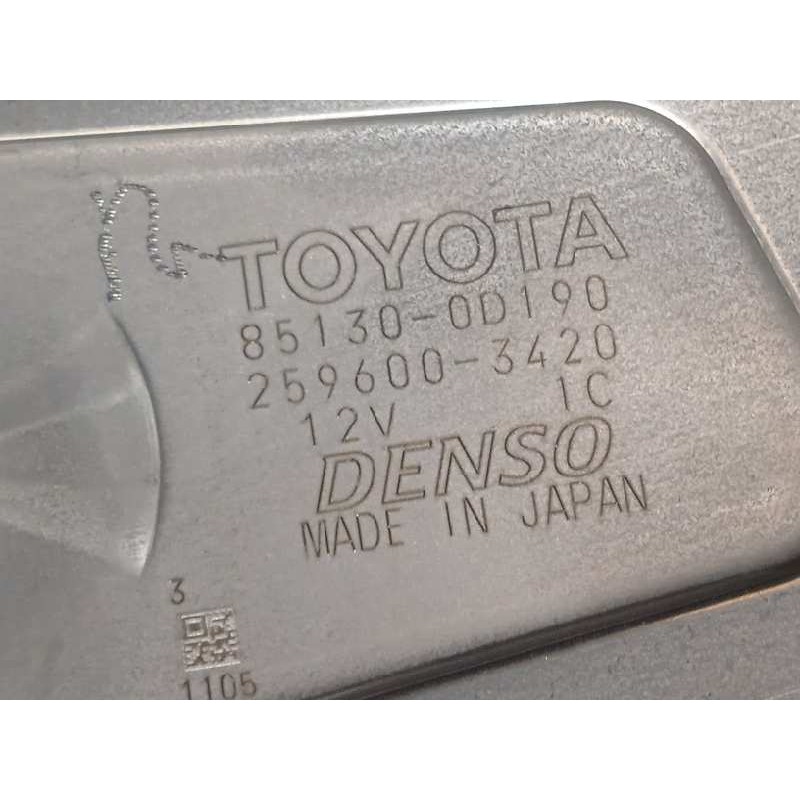 Recambio de motor limpia trasero para toyota yaris hybrid active referencia OEM IAM 851300D190  2596003420