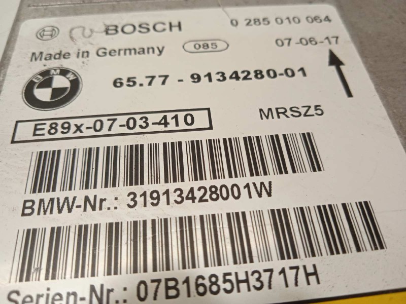 Recambio de centralita airbag para bmw serie 1 berlina (e81/e87) 120d referencia OEM IAM 65779134280  0285010064