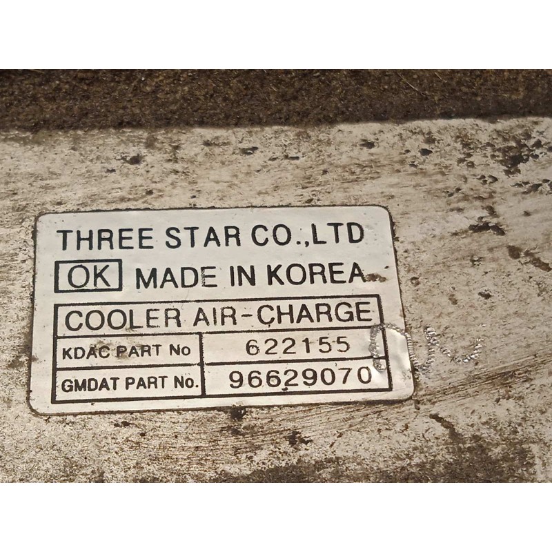 Recambio de intercooler para opel antara 2.0 cdti cat (z 20 dmh / llw) referencia OEM IAM 96629070  