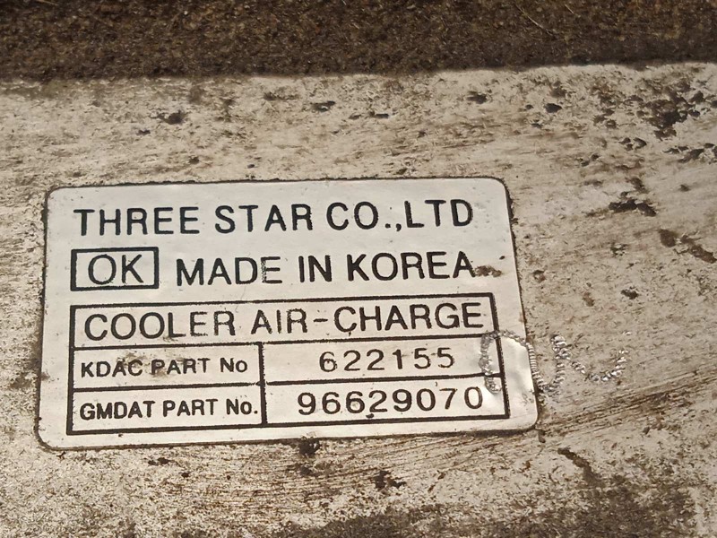 Recambio de intercooler para opel antara 2.0 cdti cat (z 20 dmh / llw) referencia OEM IAM 96629070  