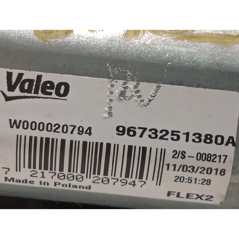 Recambio de motor limpia trasero para peugeot 208 1.2 12v vti referencia OEM IAM 9673251380  