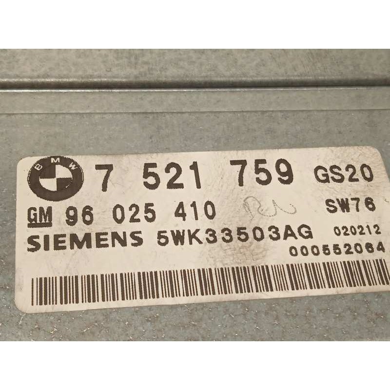 Recambio de centralita cambio automatico para bmw x5 (e53) 3.0d referencia OEM IAM 7521759 5WK33503AG 96025410