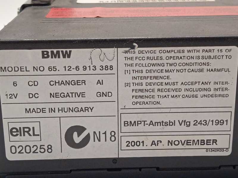 Recambio de modulo electronico para bmw x5 (e53) 3.0d referencia OEM IAM 65126913388  