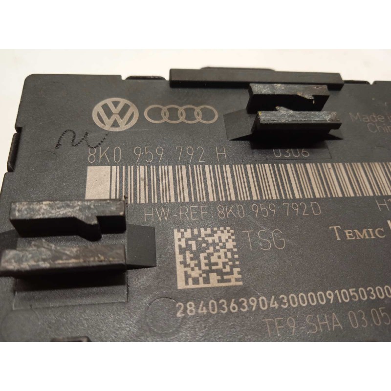 Recambio de centralita confort para audi q5 (8r) 2.0 16v tfsi referencia OEM IAM 8K0959792H  