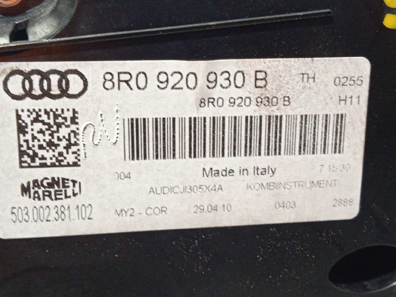 Recambio de cuadro instrumentos para audi q5 (8r) 2.0 16v tfsi referencia OEM IAM 8R0920930B  