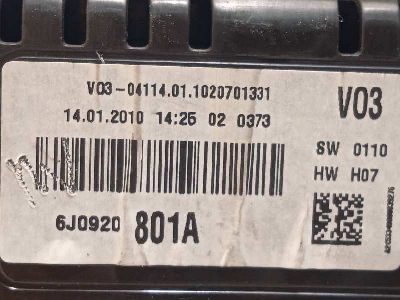 Recambio de cuadro instrumentos para seat ibiza (6j5) reference referencia OEM IAM 6J0920801A  