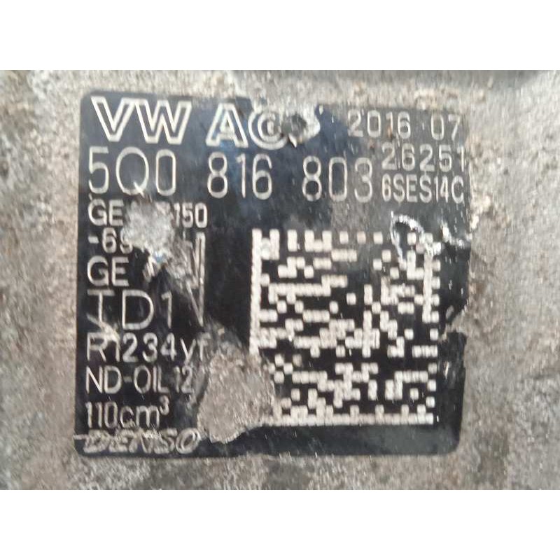 Recambio de compresor aire acondicionado para audi q3 (8ug) attraction quattro referencia OEM IAM 5Q0816803  
