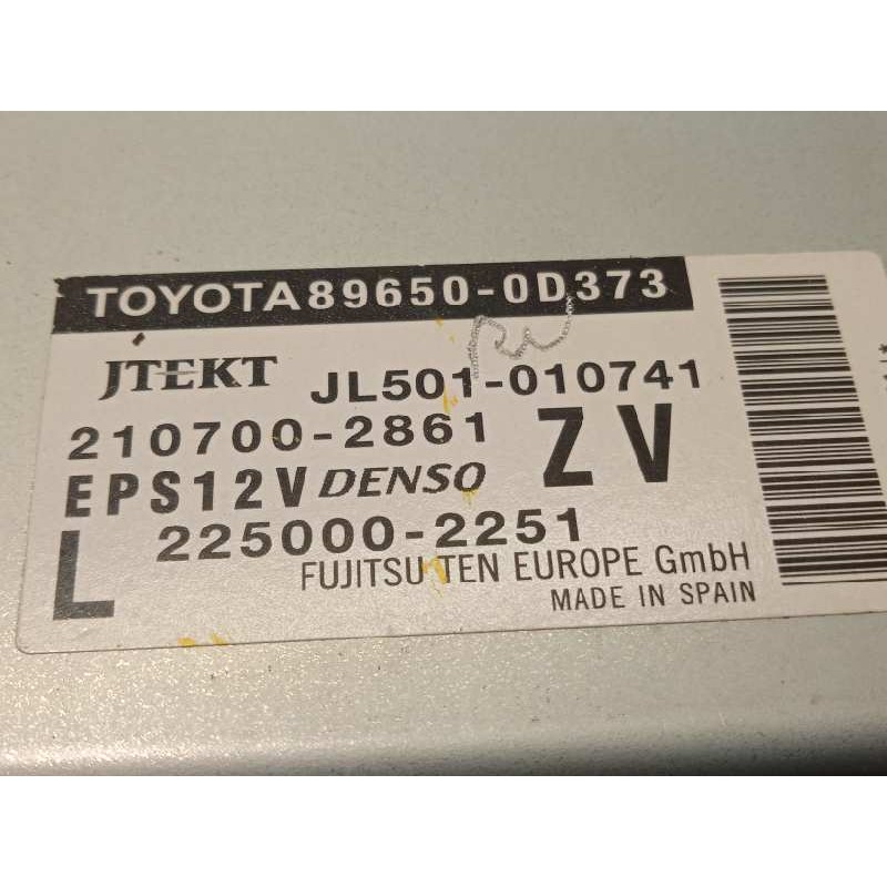 Recambio de centralita direccion para toyota yaris hybrid active referencia OEM IAM 896500D373  