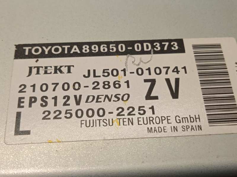 Recambio de centralita direccion para toyota yaris hybrid active referencia OEM IAM 896500D373  