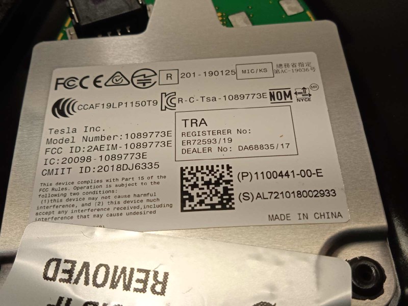 Recambio de embellecedor para tesla model 3 referencia OEM IAM 110925500I  