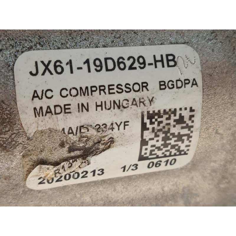 Recambio de compresor aire acondicionado para ford focus st-line referencia OEM IAM JX6119D629HB  2469393