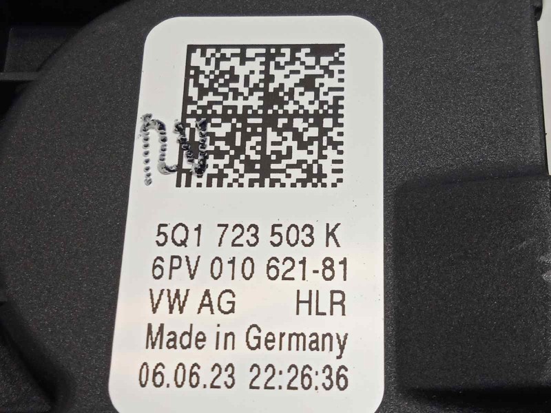 Recambio de potenciometro pedal para volkswagen arteon (3h8) 2.0 ltr tfsi referencia OEM IAM 5Q1723503K  