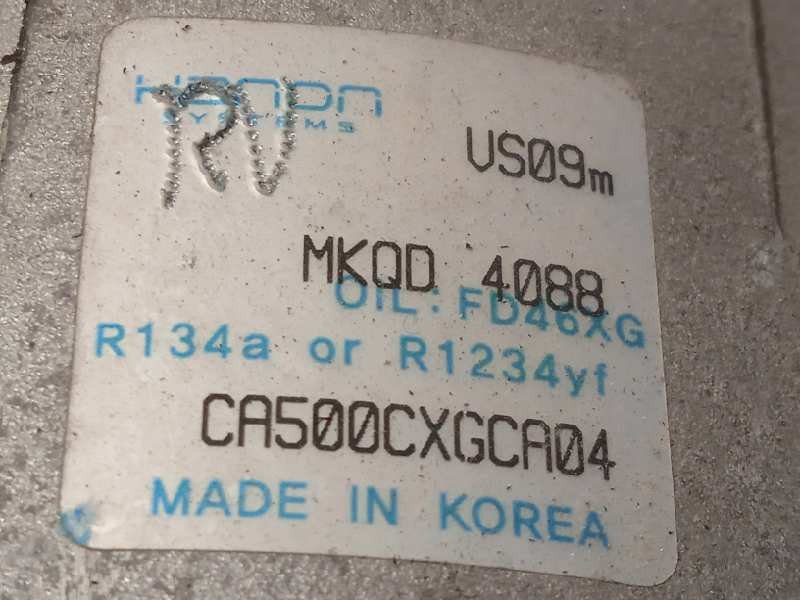 Recambio de compresor aire acondicionado para kia picanto (ja) 1.0 cat referencia OEM IAM CA500CXGCA04  97701G6101
