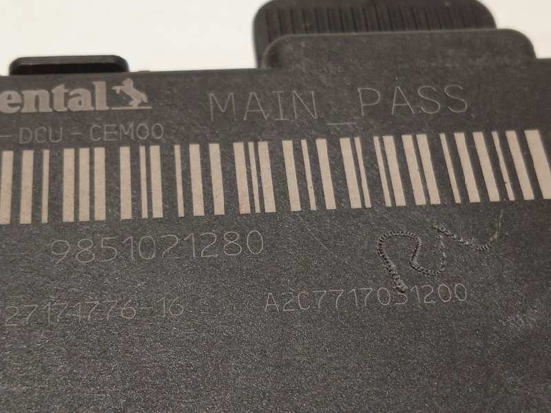 Recambio de centralita confort para citroën c5 x plug-in hybrid 225e referencia OEM IAM 9851021280  