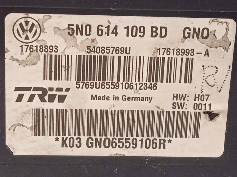 Recambio de abs para volkswagen tiguan (5n2) t1 bluemotion referencia OEM IAM 5N0614109BD 17618893 54085769U