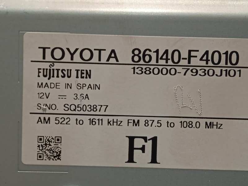 Recambio de pantalla multifuncion para toyota c-hr hybrid advance referencia OEM IAM 86140F4010  