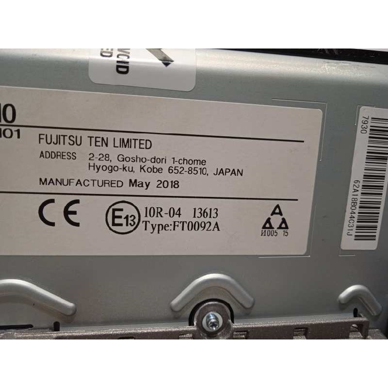 Recambio de pantalla multifuncion para toyota c-hr hybrid advance referencia OEM IAM 86140F4010  