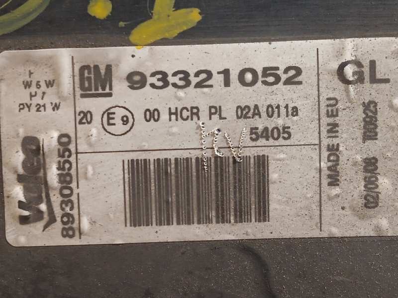 Recambio de faro izquierdo para opel meriva cosmo referencia OEM IAM 93321052 93175364 89308550