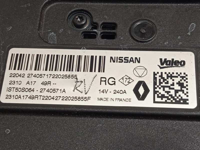Recambio de alternador para nissan qashqai (12e) acenta referencia OEM IAM 2310A1749R  IST50S064