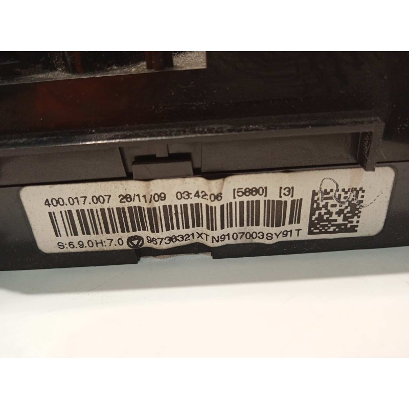 Recambio de mando climatizador para peugeot 5008 sport pack referencia OEM IAM 96738321XT 6452W6 6559YW