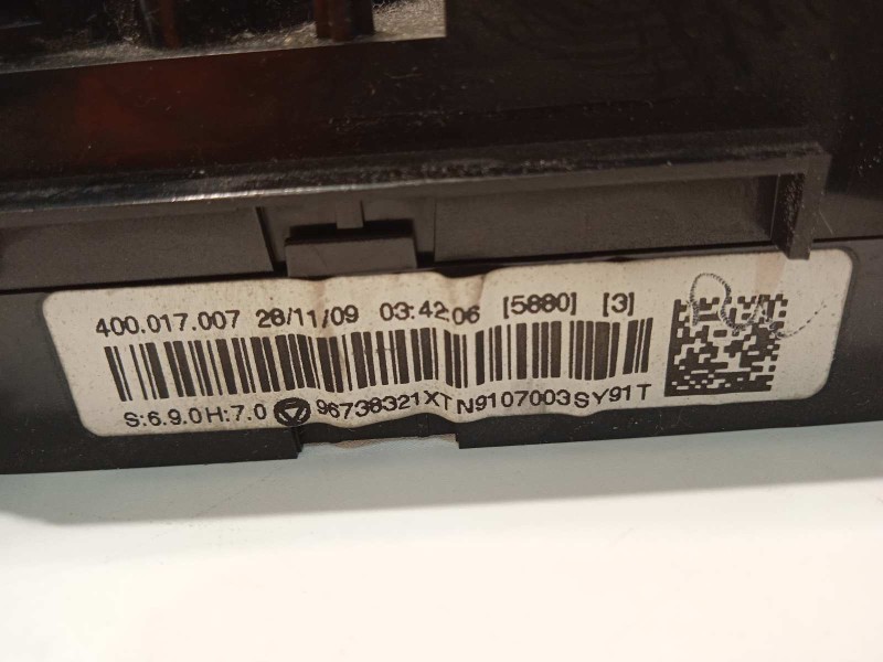 Recambio de mando climatizador para peugeot 5008 sport pack referencia OEM IAM 96738321XT 6452W6 6559YW