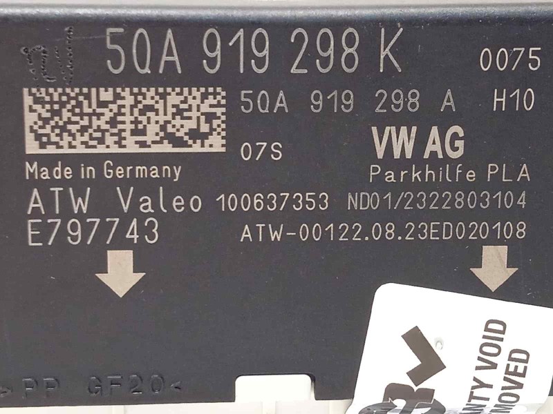 Recambio de modulo electronico para volkswagen t-roc 1.5 16v tsi act referencia OEM IAM 5QA919298K  