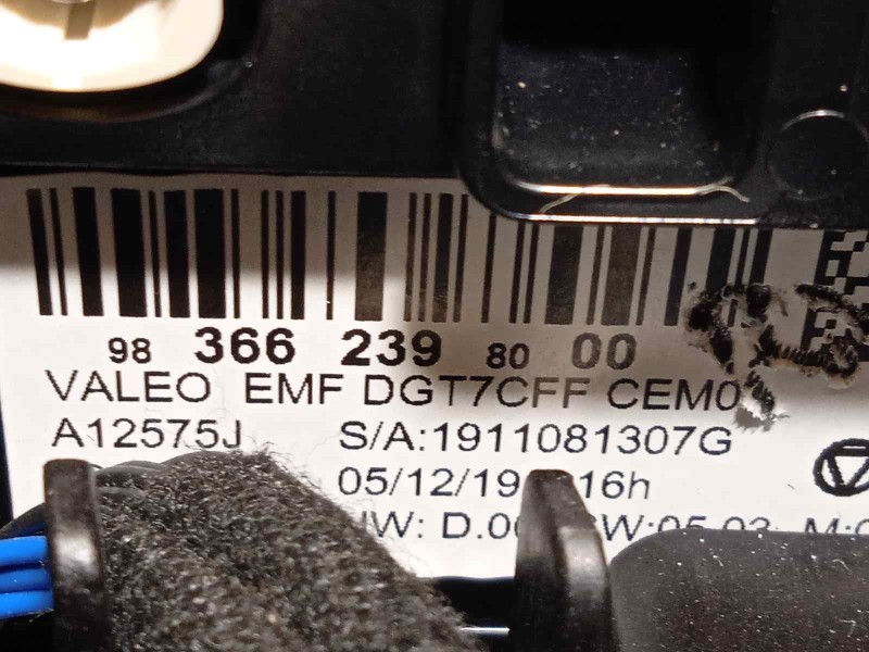 Recambio de pantalla multifuncion para citroën c4 cactus c-series referencia OEM IAM 9836623980  9839059280