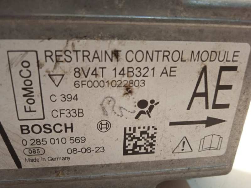 Recambio de centralita airbag para ford kuga (cbv) trend referencia OEM IAM 8V4T14B321AE  0285010569