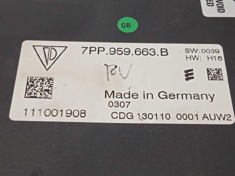 Recambio de modulo electronico para porsche panamera 4 s referencia OEM IAM 7PP959663B  