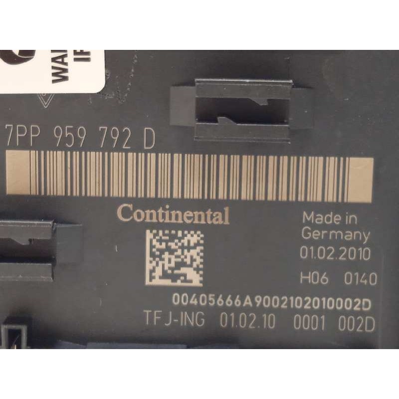 Recambio de modulo confort para porsche panamera 4 s referencia OEM IAM 7PP959792D  
