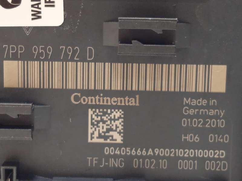 Recambio de modulo confort para porsche panamera 4 s referencia OEM IAM 7PP959792D  