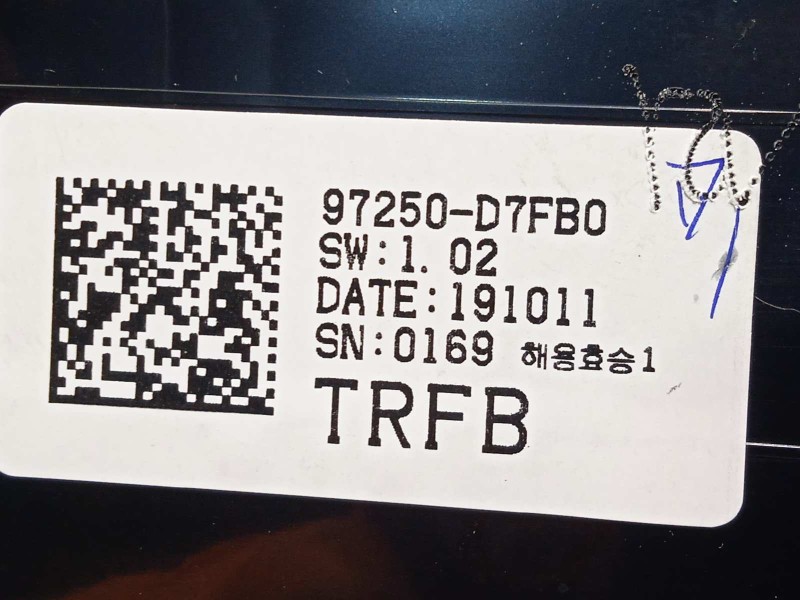 Recambio de mando climatizador para hyundai tucson referencia OEM IAM 97250D7FB0  97250D7FB0TRY