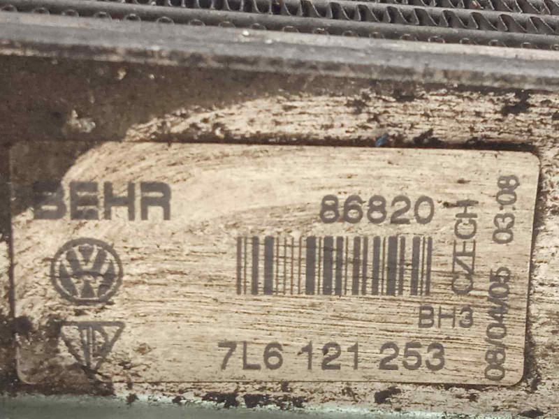 Recambio de radiador agua para volkswagen touareg (7la) tdi r5 referencia OEM IAM 7L6121253  