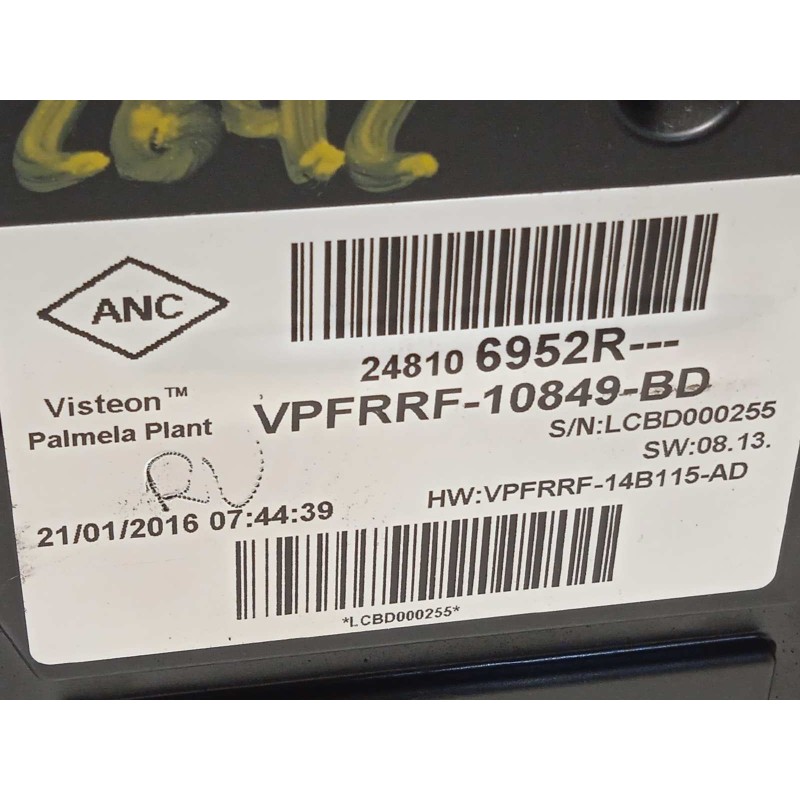 Recambio de cuadro instrumentos para renault clio iv 1.5 dci diesel fap referencia OEM IAM 248106952R  