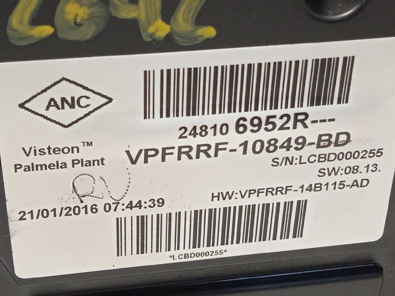 Recambio de cuadro instrumentos para renault clio iv 1.5 dci diesel fap referencia OEM IAM 248106952R  