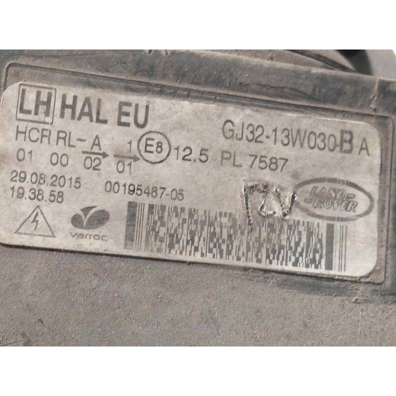 Recambio de faro izquierdo para land rover evoque 2.0 td4 cat referencia OEM IAM GJ3213W030BA LR087246 LR072626