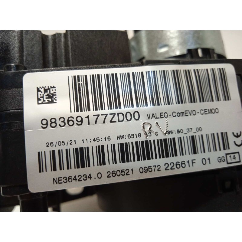 Recambio de mando intermitentes para ds 3 crossback 1.2 12v puretech referencia OEM IAM 98369177ZD  