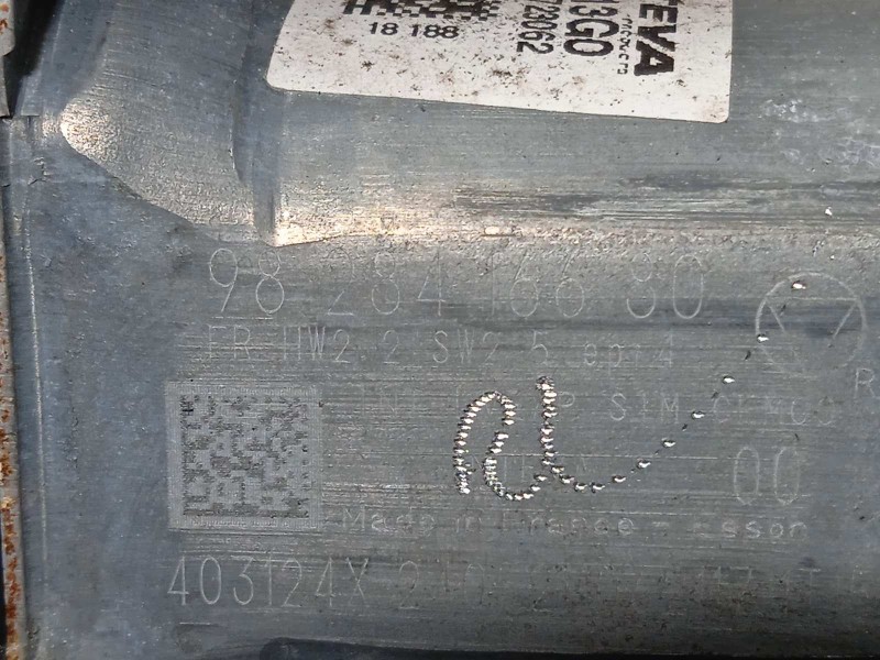 Recambio de elevalunas delantero derecho para ds 3 crossback 1.2 12v puretech referencia OEM IAM 9828130680  9828416680