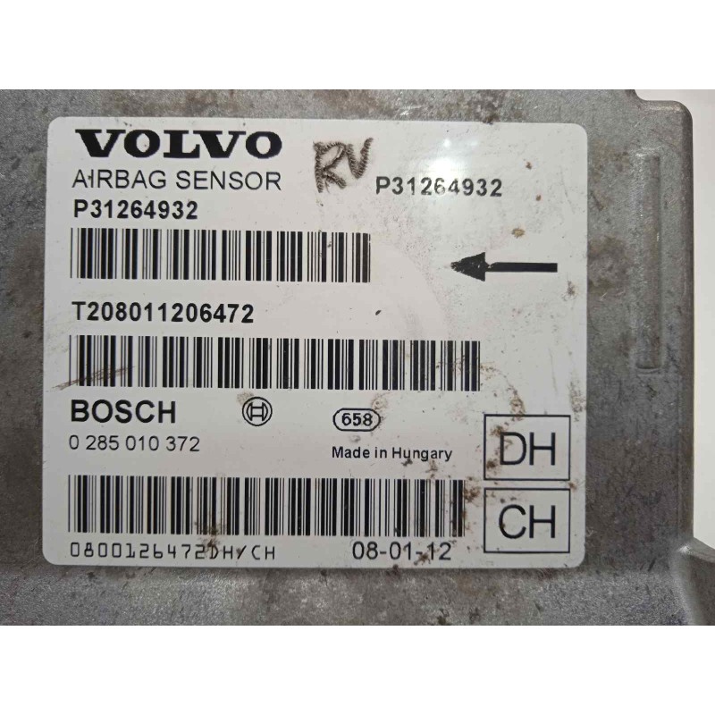 Recambio de centralita airbag para volvo xc70 2.4 diesel cat referencia OEM IAM 31264932  P31264932