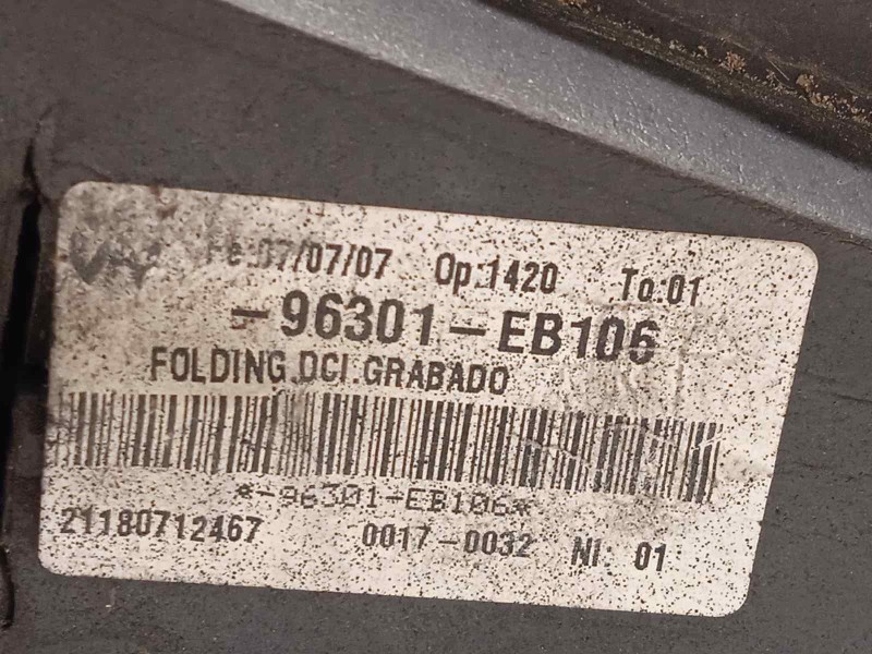 Recambio de retrovisor derecho para nissan pathfinder (r51) 2.5 dci xe referencia OEM IAM 96301EB106  