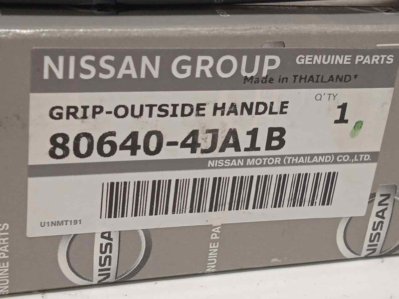 Recambio de maneta exterior delantera izquierda para nissan navara pick-up (d40m) referencia OEM IAM 806404JA1B  