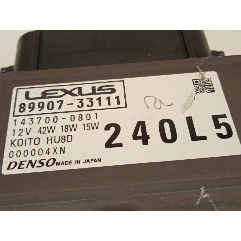 Recambio de centralita faros xenon para lexus es 300h referencia OEM IAM 8990733111  