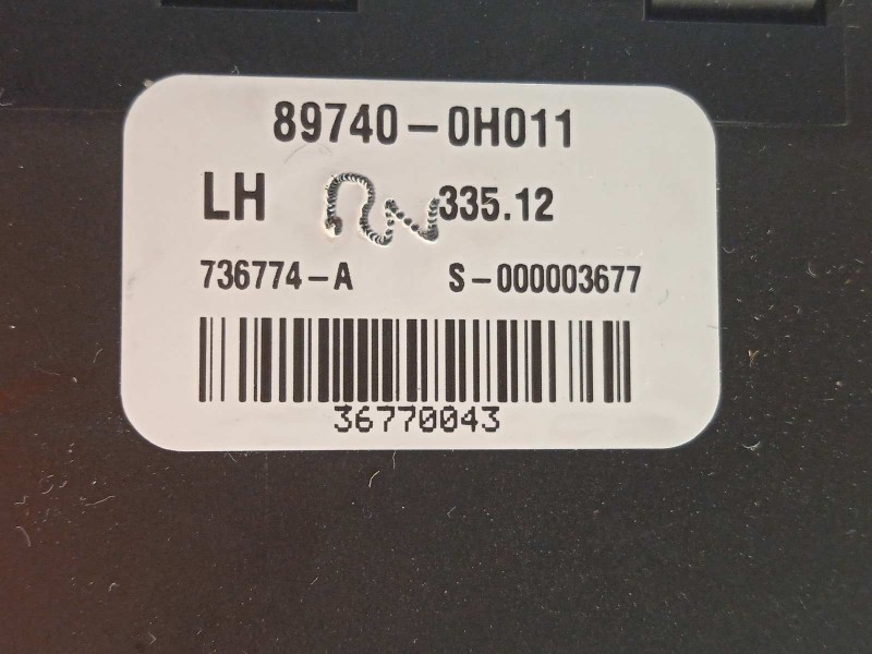 Recambio de modulo electronico para toyota aygo (kgb/wnb) 1.0 cat referencia OEM IAM 897400H011  